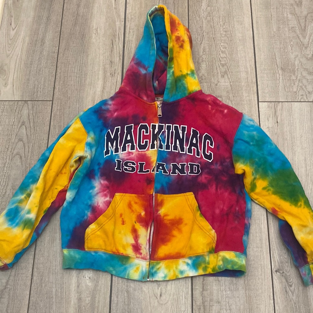 Tie-Dye Mackinaw Island Zip-Up Jacket